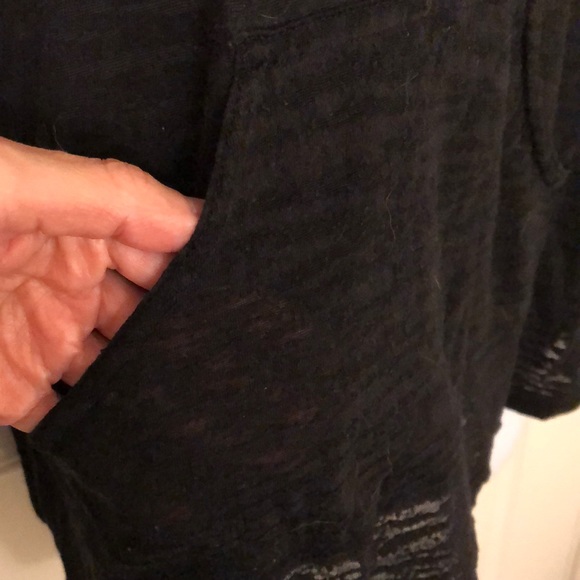 Adorable Sheer Black Animal Print Hoodie - Picture 6 of 9